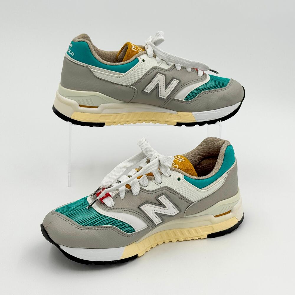 Concepts x New Balance 997.5 Esplanade Grey Teal Yellow Made in USA M9975CN - Picture 10 of 14